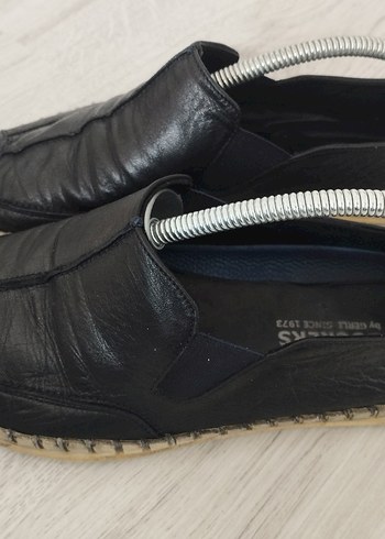 Siyah Erkek Espadril Deri Ayakkabı - Görsel 2