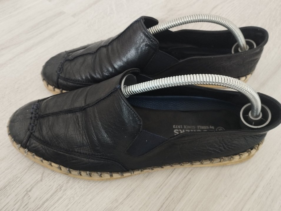 Siyah Erkek Espadril Deri Ayakkabı - Görsel 2