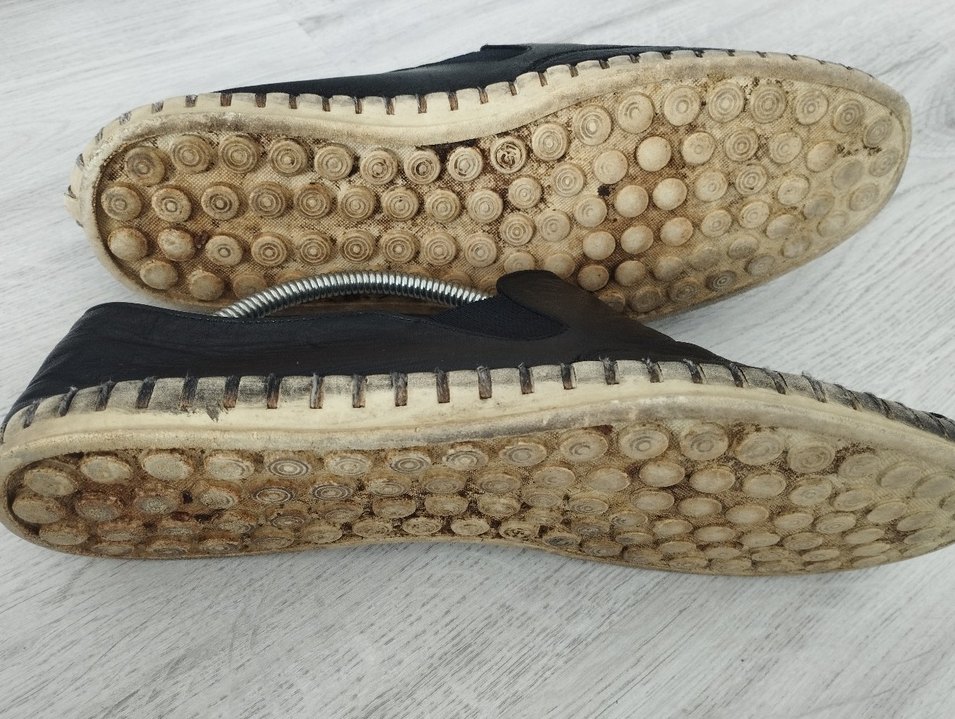 Siyah Erkek Espadril Deri Ayakkabı - Görsel 5