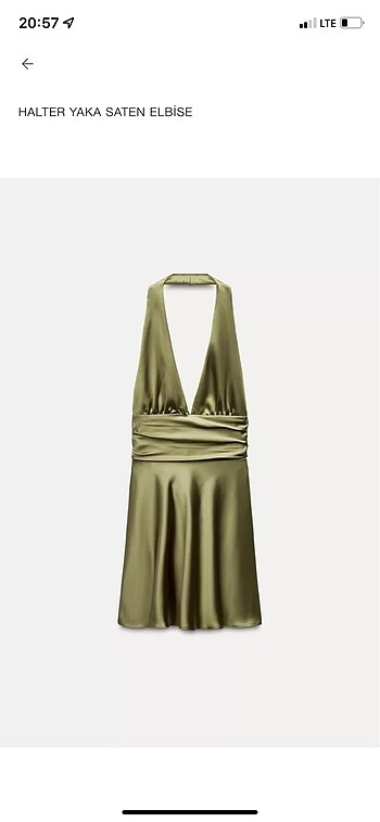 Zara Saten Elbise