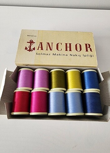 Beden Anchor Merserize makina nakış ipliği 10'lu yuzde yuz pamuk 4504