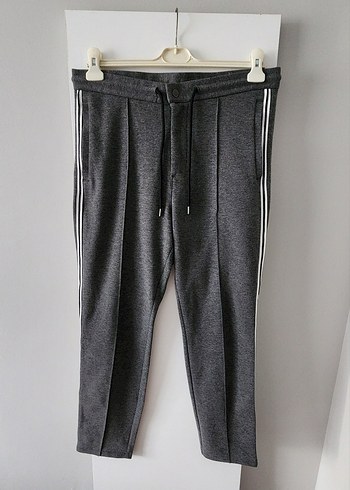 Gri kenarları Çizgili Spor Eşofman Pantolon - Görsel 7