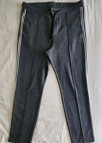 Gri kenarları Çizgili Spor Eşofman Pantolon - Görsel 9