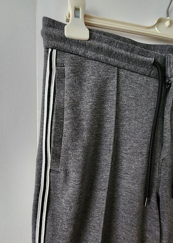 Gri kenarları Çizgili Spor Eşofman Pantolon - Görsel 5