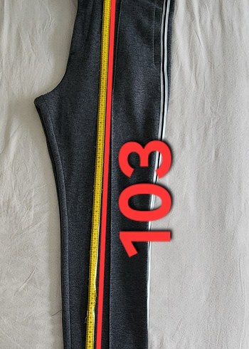 Gri kenarları Çizgili Spor Eşofman Pantolon - Görsel 14