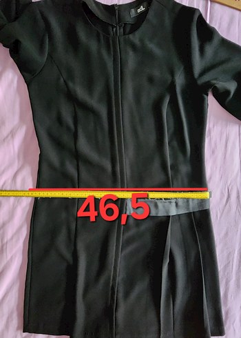 Adil Işık siyah pileli salaş uzun kollu elbise - Görsel 14