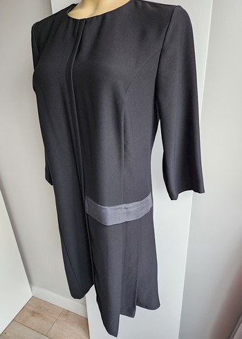 Adil Işık siyah pileli salaş uzun kollu elbise - Görsel 5