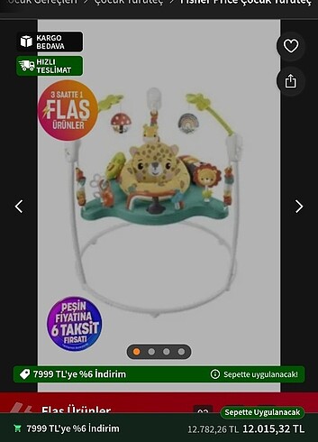 Beden Fisher price zıp zıp?
