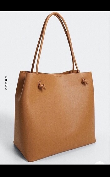 Mango düğümlü pilili shopper çanta