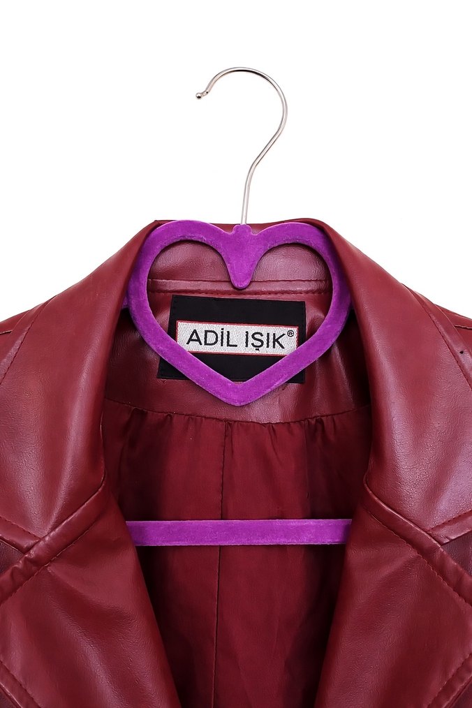 ADL Bordo Deri Ceket - Görsel 2