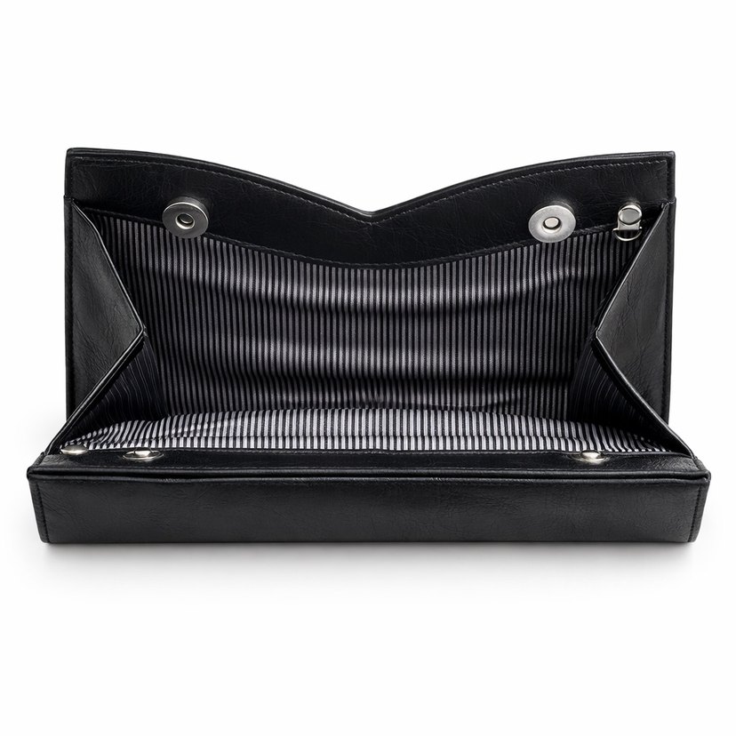 Siyah Deri Kemerli Kadın Portföy Çanta - Görsel 2