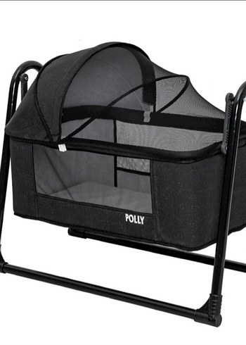 Siyah POLLY Bebek Beşiği