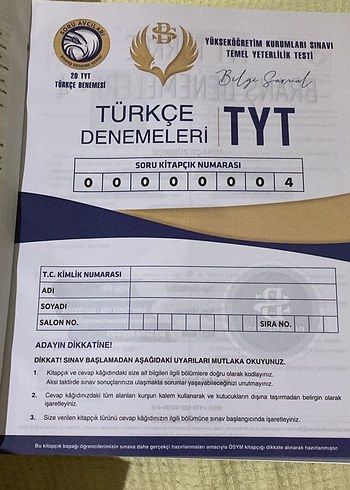 TYT Türkçe Branş Denemeleri 20x40 Soru Kitabı
