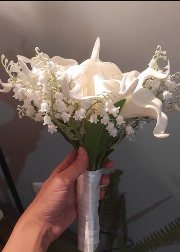 Beyaz Gelin Buketi - Görsel 3