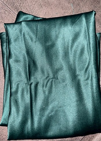 Yeşil saten A kesim Çan uzun etek Touche Prive - Görsel 3