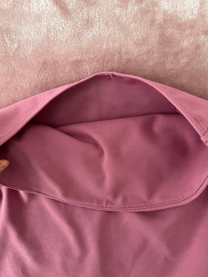 Pembe Kadın Drapeli Straplez üst - Görsel 4