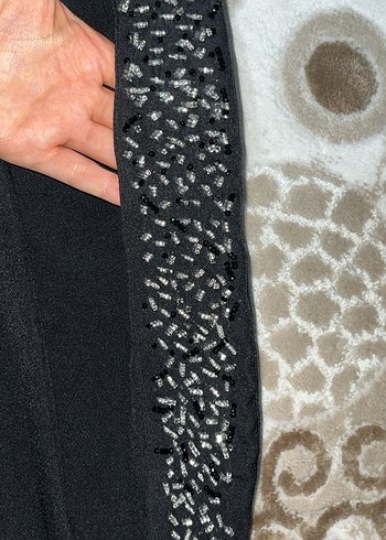 Omuzsuz İşlemeli Siyah Midi Büstiyer - Görsel 10