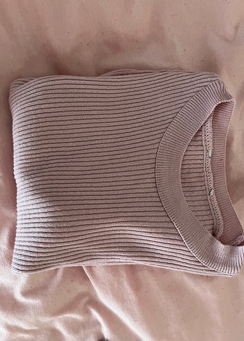 Pembe Triko Kadın Kazak - Görsel 2