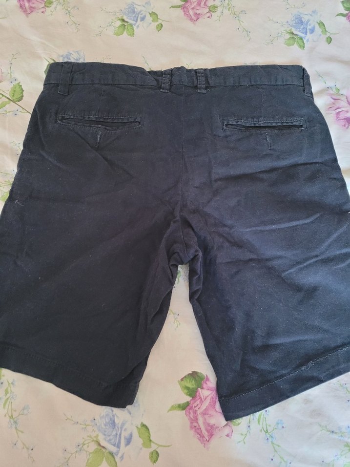 Pamuk Siyah Erkek Mini Şort - Görsel 2