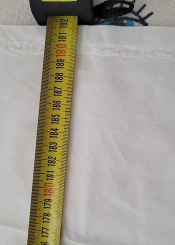 Nakışlı Beyaz Yastık Kılıfı ve eteği - Görsel 9