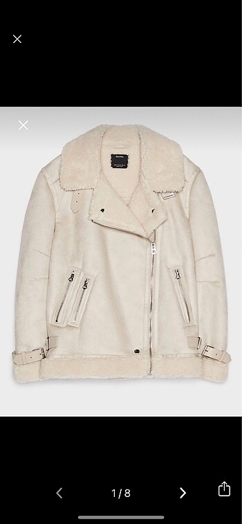 BERSHKA Biker Ceket Mont