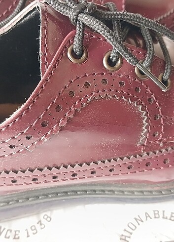 37 Beden Crash 35 041 Bordo Rugan Oxford ayakkabı