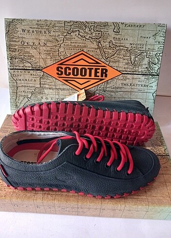 Skechers Scooter G1942 Nubuk Lacivert Ayakkabı Kauçuk Taban. Sıfır kutusu