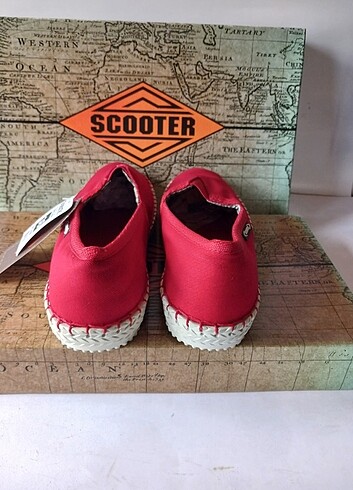 Skechers Scooter G1950 Textile Kırmızı Yazlık Ayakkabı Kauçuk Taban. Sıfı