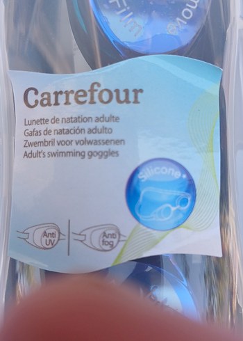 Carrefour Yetişkin Yüzücü Yarışma gözlüğü.Orjinal kutusunda.UV - Görsel 11