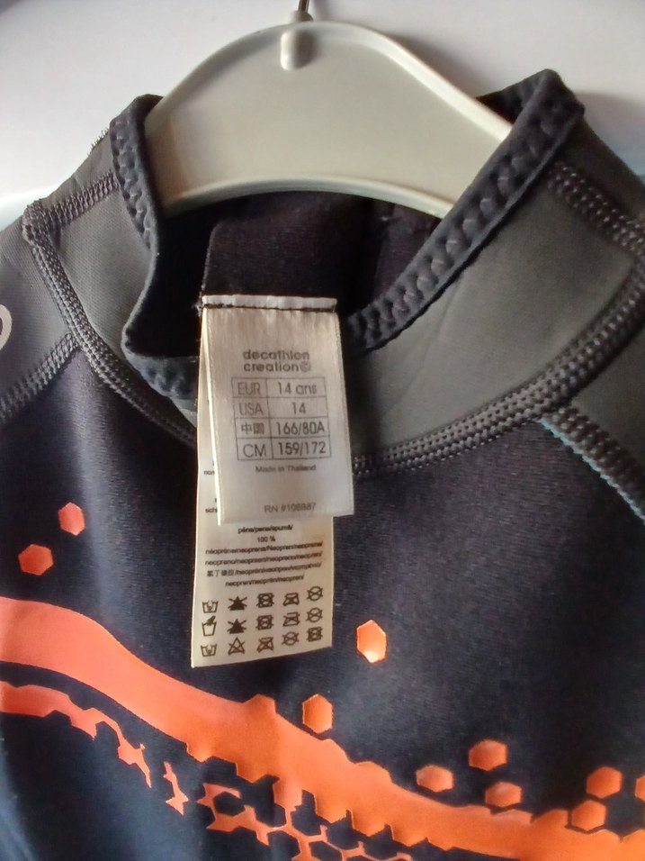 Tribord 14 yaş Sörf, Dalış elbisesi. 2mm Neopren. Yeni Poşetinde - Görsel 3