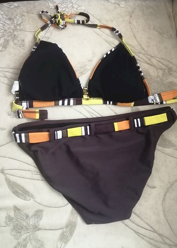 Diğer 40 beden Çok Renkli Desenli Kadın Bikini Takımı