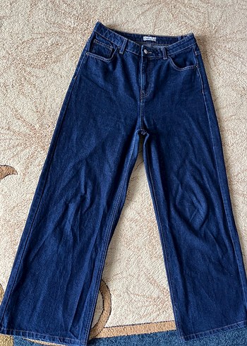 Defacto Koyu Mavi Yuksek Bel Denim Jean