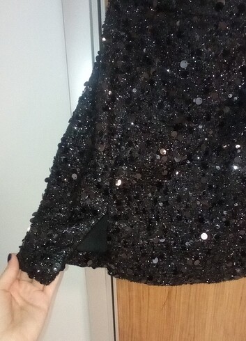s Beden siyah Renk Sassy Light Black Elbise