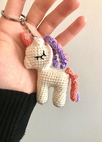 unicorn anahtarlık ve araba süsü