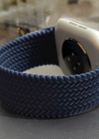 APPLE WATCH ÖRGÜ LOOP GÖRÜNÜMLÜ SİLİKON KORDON - Görsel 5