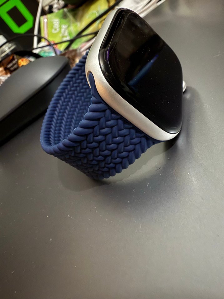 APPLE WATCH ÖRGÜ LOOP GÖRÜNÜMLÜ SİLİKON KORDON - Görsel 2