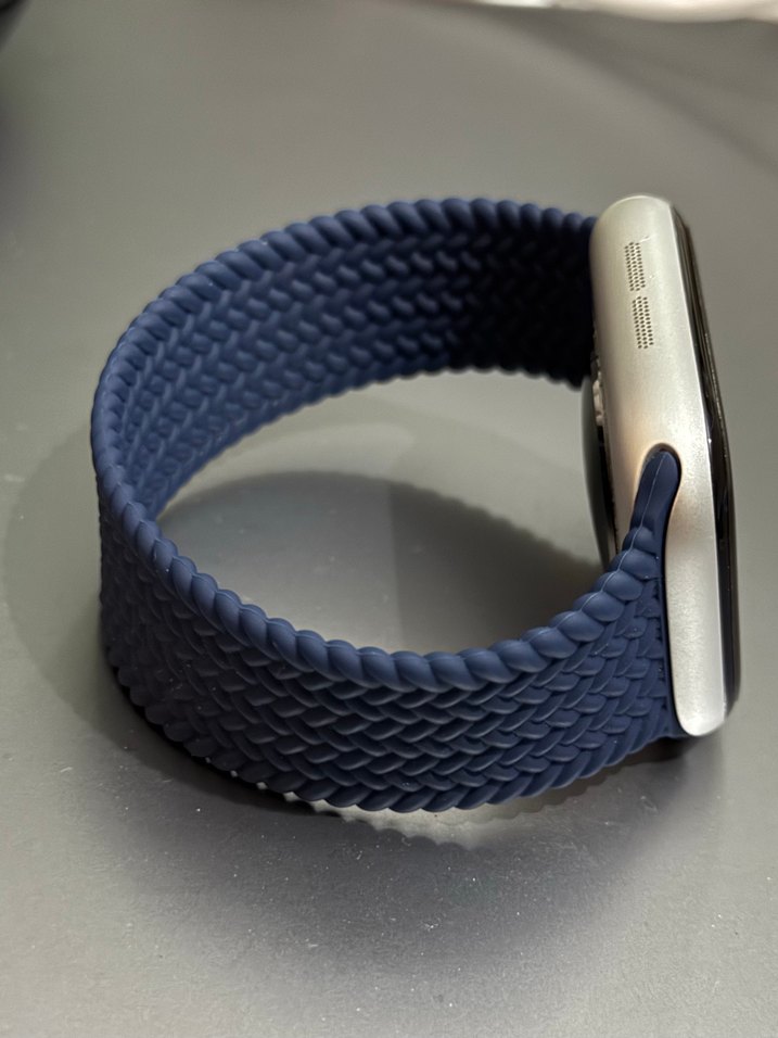 APPLE WATCH ÖRGÜ LOOP GÖRÜNÜMLÜ SİLİKON KORDON - Görsel 3