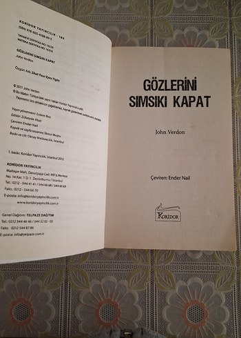 Beden Renk ABC Gözlerini Sımsıkı Kapat - John Verdon