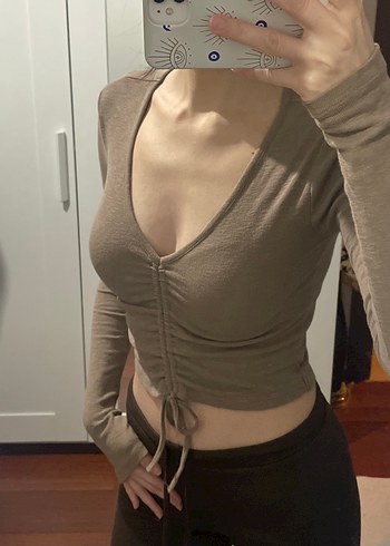 V Yaka Bluz - Görsel 3