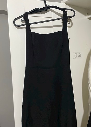 Yırtmaçlı midi Elbise - Görsel 3