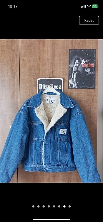 Calvin Klein orj çift taraflı ceket