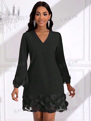 Siyah Gece/Abiye Şık Mini Elbise (Yeni)