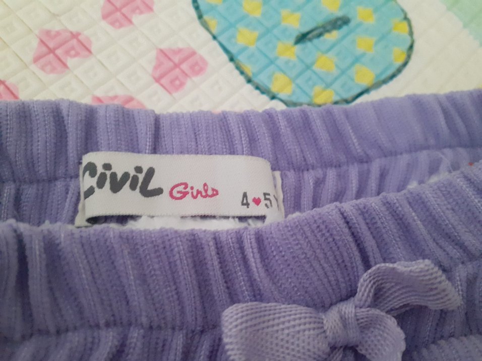 mor ic kısmı polarli cocuk pantolonu - Görsel 3