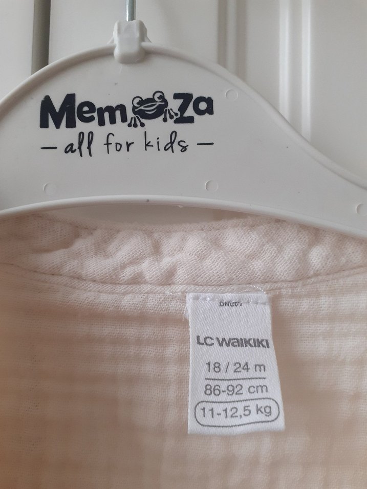 erkek cocuk muslin gomlek 2 adet Beyaz ve yesil - Görsel 3