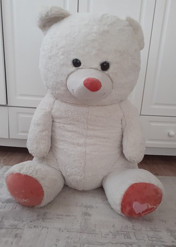 Beyaz Peluş Ayıcık Oyuncak - Görsel 2