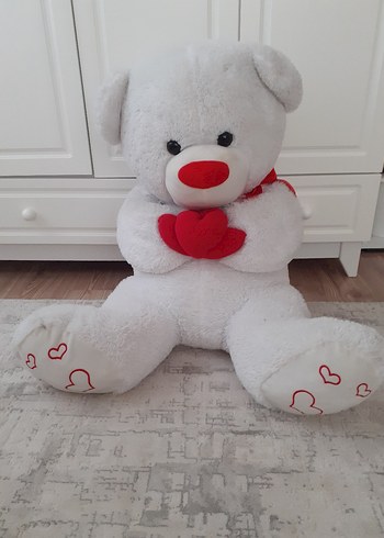 Beyaz Kalpli Peluş Ayıcık - Görsel 3