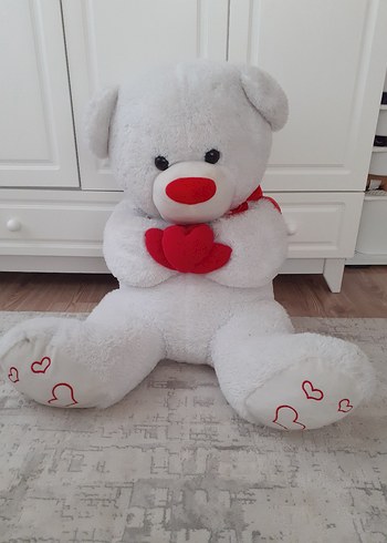 Beyaz Kalpli Peluş Ayıcık - Görsel 2