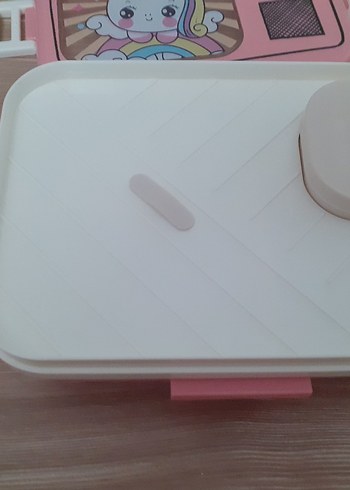 Pembe Unicorn Desenli Yemek Kabı - Görsel 6