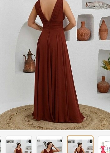 38 Beden Abiye sifon elbise