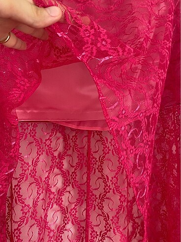 Fuşya takım abiye - Görsel 9